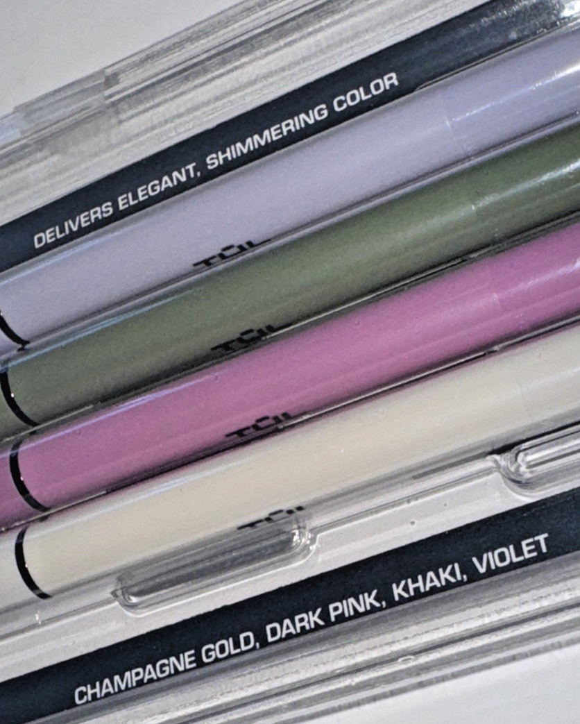 TUL GL Series Retractable Gel Pens Medium Point 0.8mm Assorted Metallic Inks NEW