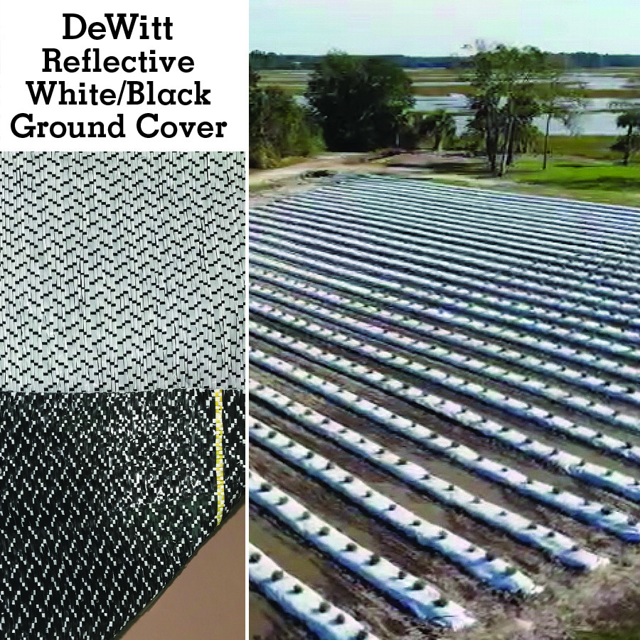 Dewitt Reflective White/Black WovenGround Cover 2FT,3FT,4FT,6FT,12FT x 300FT