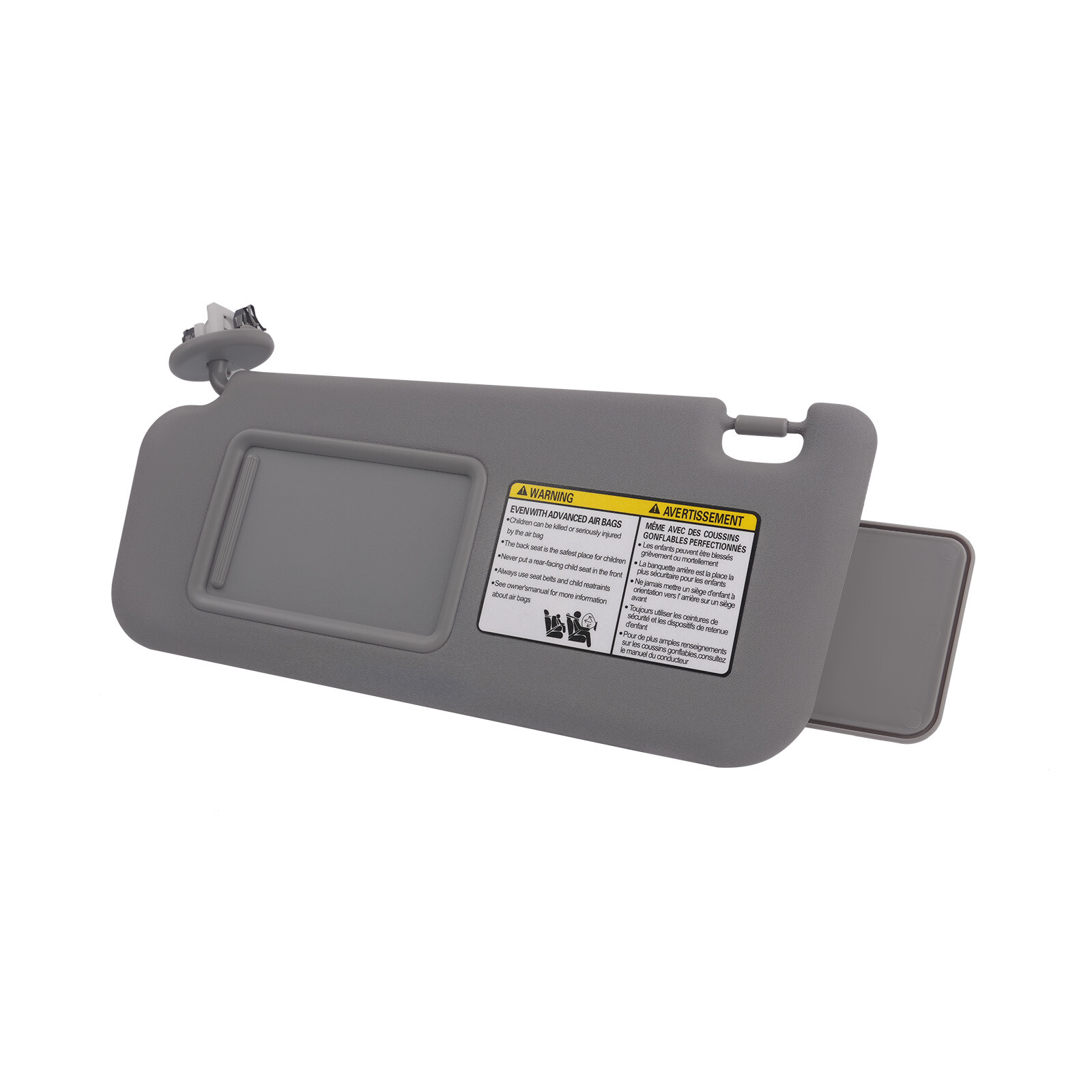 Gray Sun Visor Pair Left & Right Side For Toyota RAV4 2006-2012 74320-42501-B2