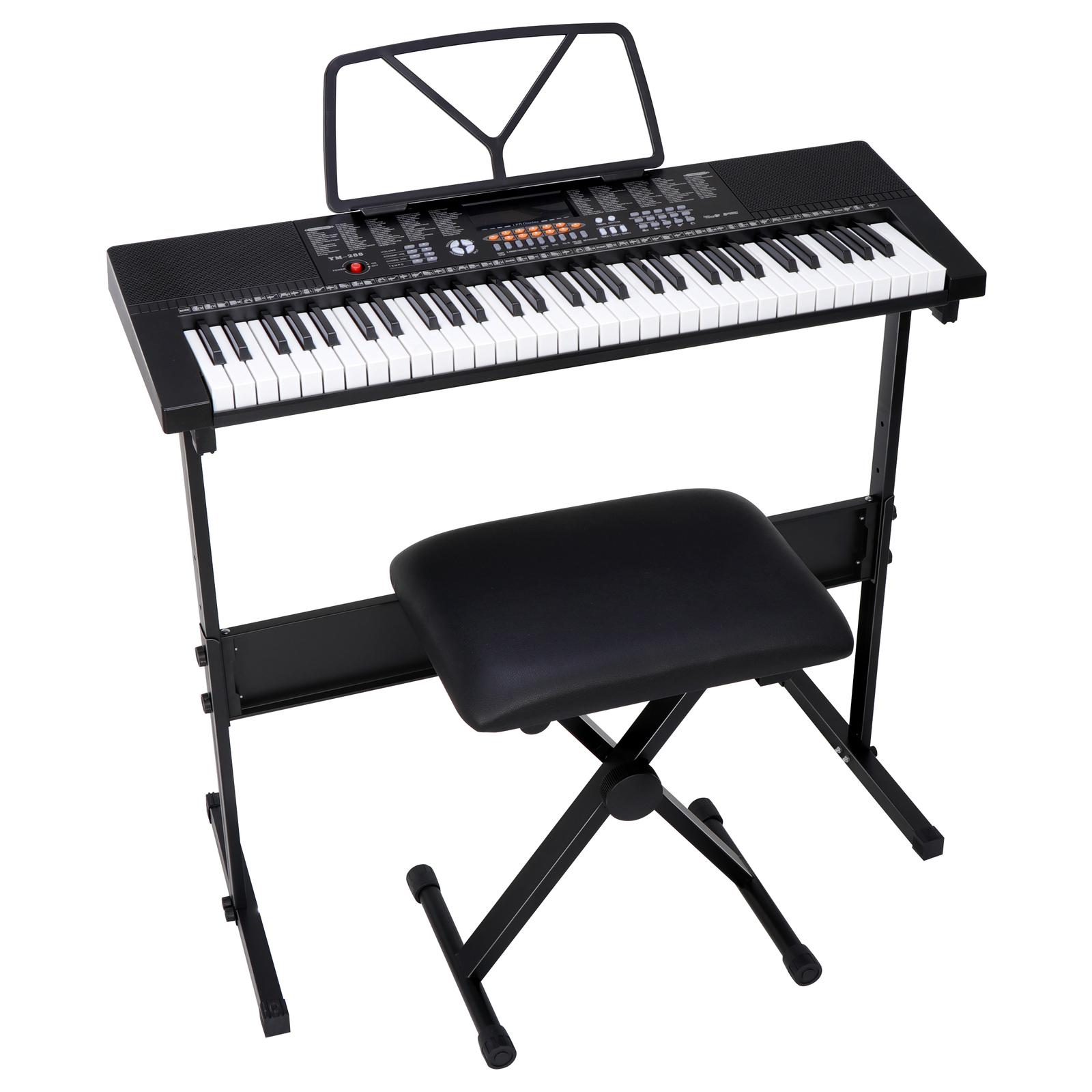 61-Key Electric Keyboard Piano with Stand, Headphones, Microphone