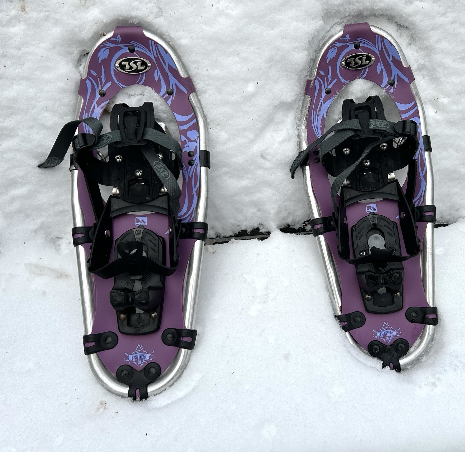 TSL WOMENS SNOW SHOES OVER THE TOP- MADE IN VERMONT U.S.A. - Adjustable Size