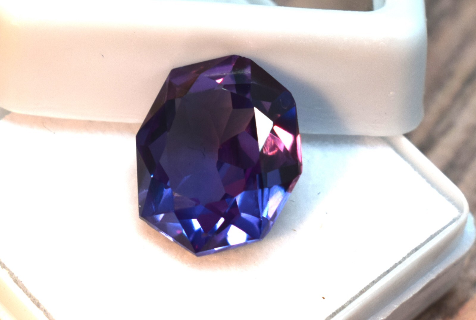 Alexandrite 7.85 CT Russia's Certified Natural Fancy Cut Loose Gemstone