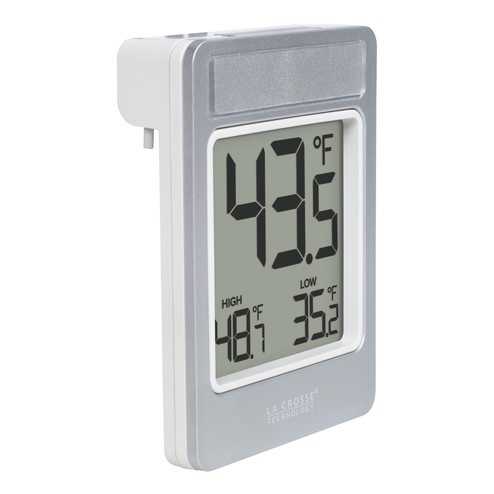 314-519 La Crosse Technology Digital Window Thermometer with Daily Records