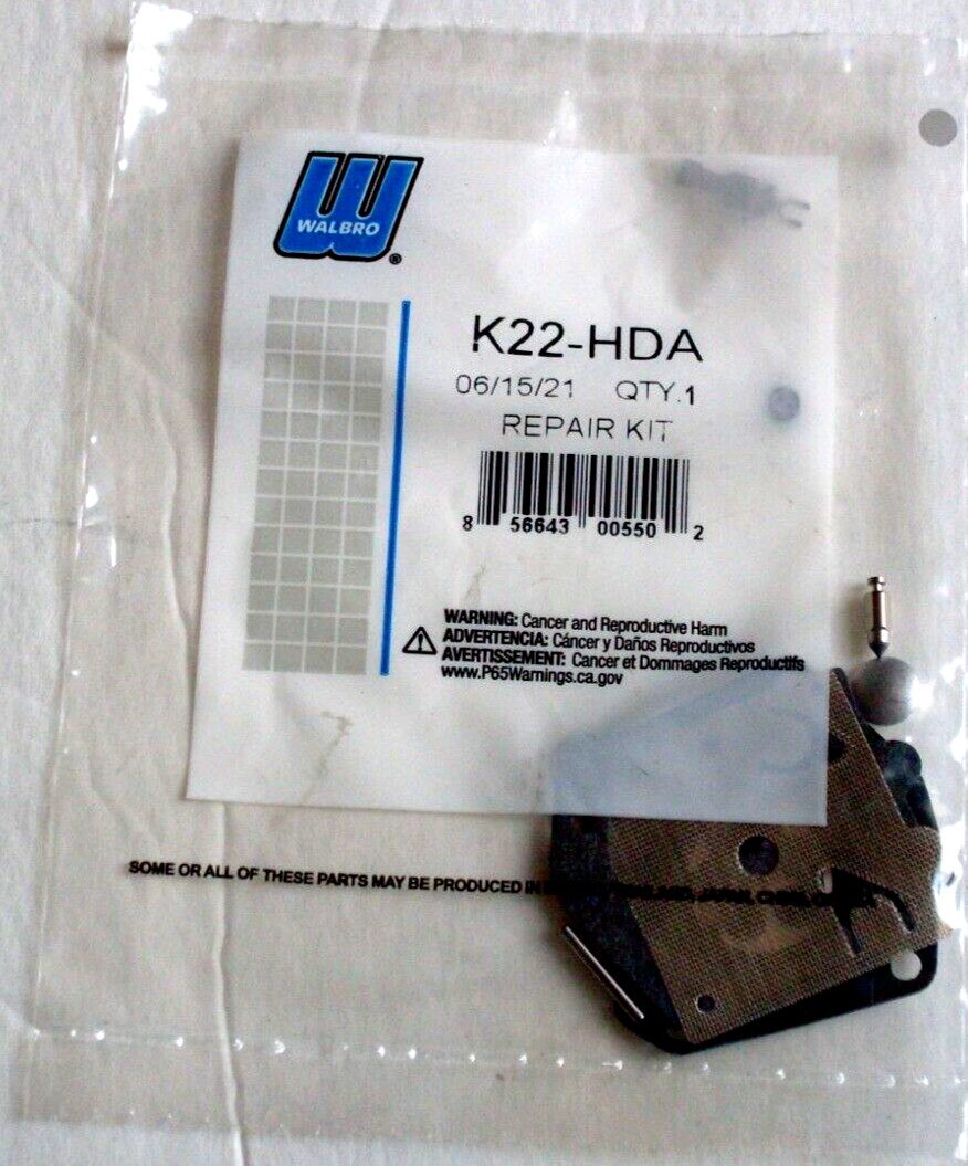OEM Walbro Carb carburetor kit K22-HDA fits Husqvarna 242 254 257 262 346xp 350