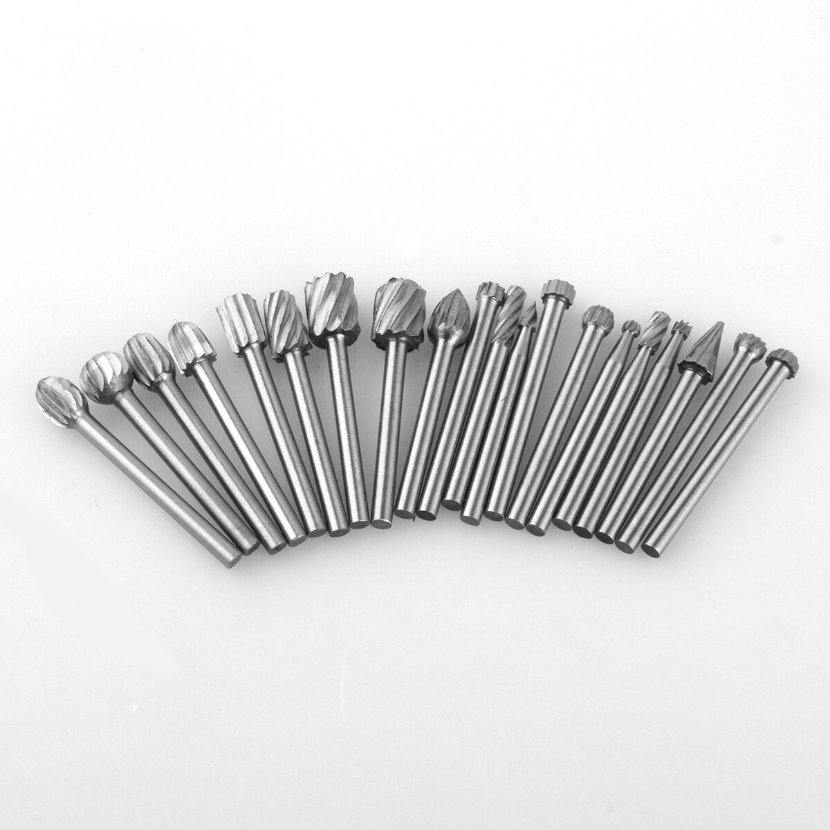 Rotary Burrs Drill Bits For Dremel Set 20 pcs Steel High Speed Wood Carving Tool