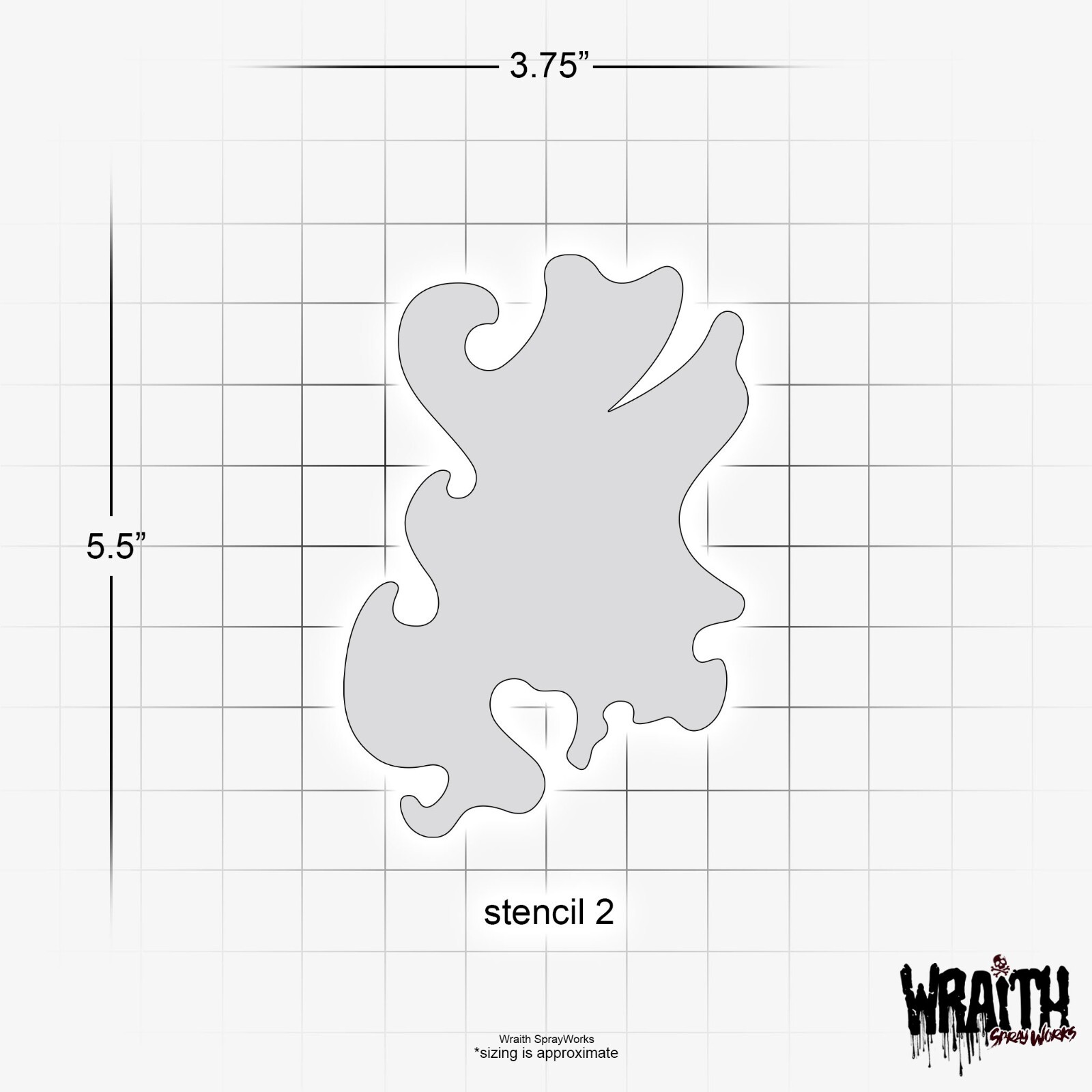 Real Fire Stencil Set (MINI) - Reusable Airbrush Stencil Template
