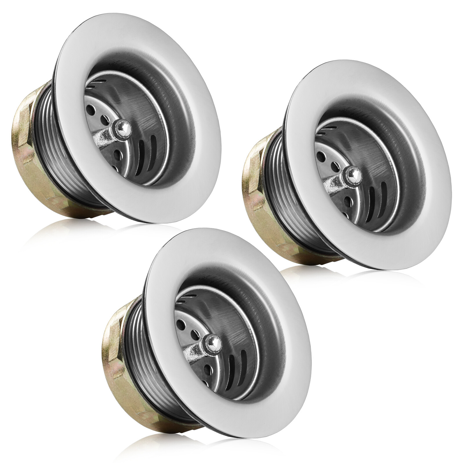 Three Compartment Commercial Kitchen Sink - Stainless Steel