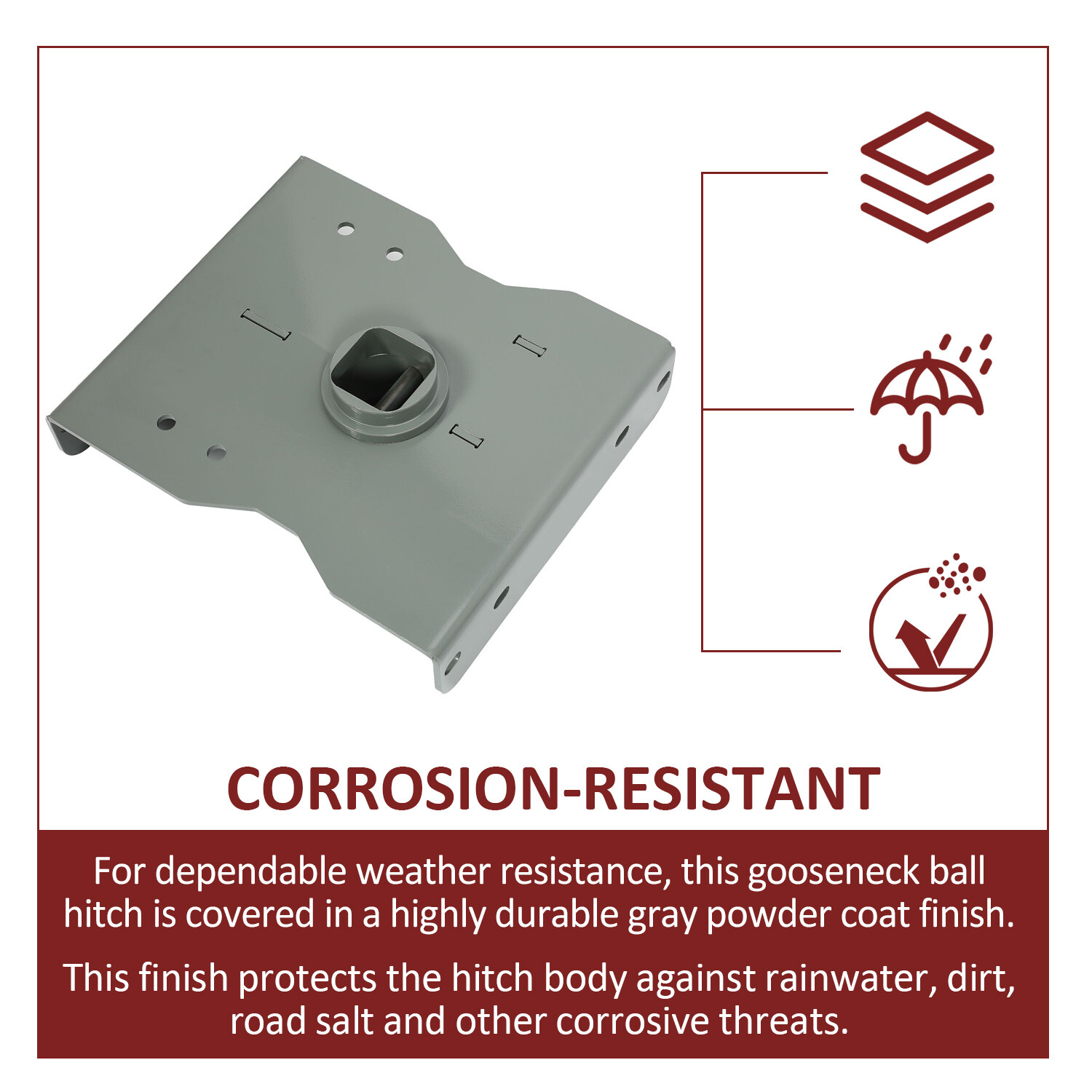 Gooseneck Hitch 30000LBS GTW Fits 17-22 Ford F250 F350 F450 Super Duty #GNRK1116