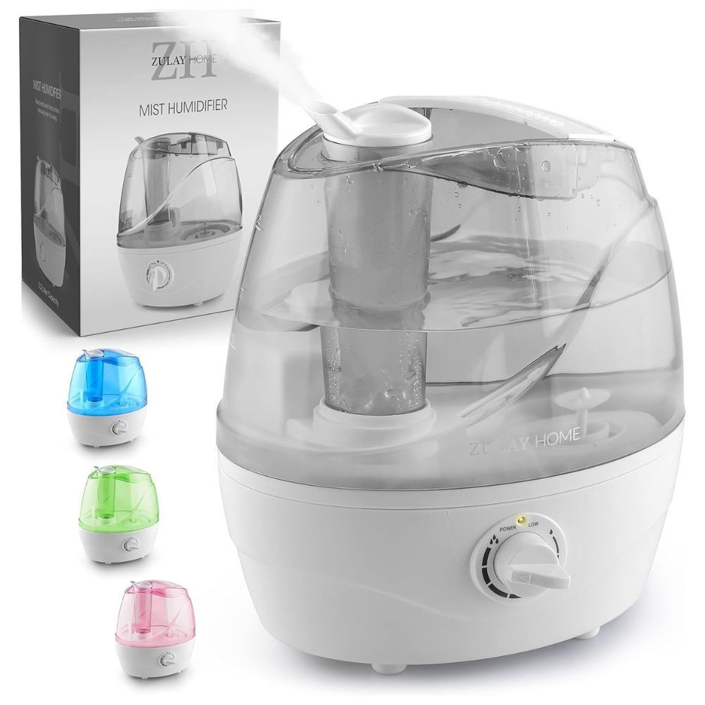 Zulay 2.2L Cool Mist Humidifier – Quiet Ultrasonic for Bedroom & Large Rooms