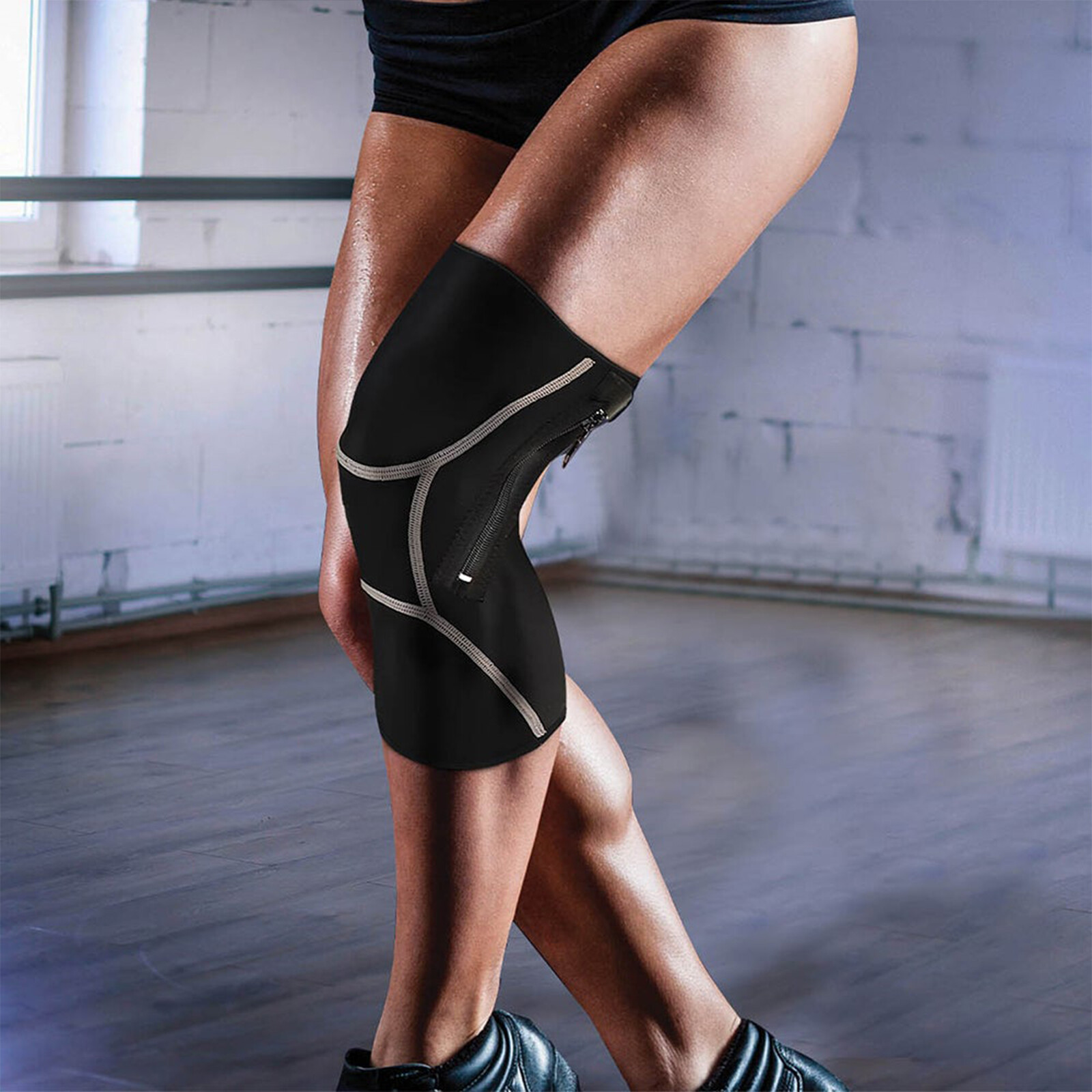 Knee Brace Sleeve Compression Fitness Weight Lifting Support Pain Relief