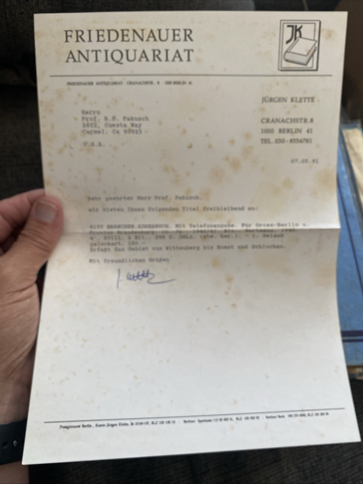 German BERLIN Phone Book 1940-41 WW2 Address Telephone Vintage Directory Germany