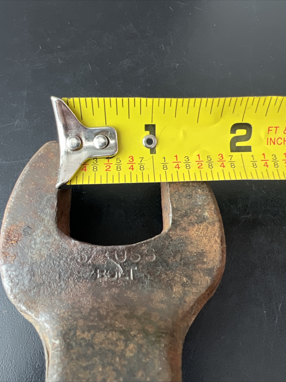 Vintage No. 907 1 1/8" USS Bolt Spud Wrench Building Erecting Tools