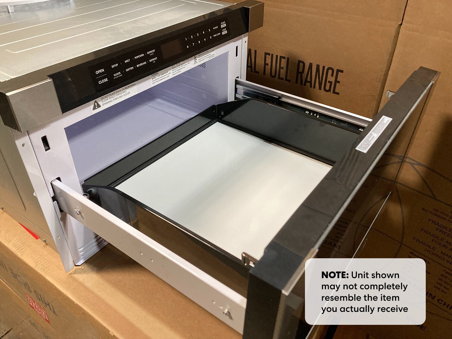 24 in. Built-In Microwave Drawer [OPEN BOX] Touch Presets, Sensor Cooking