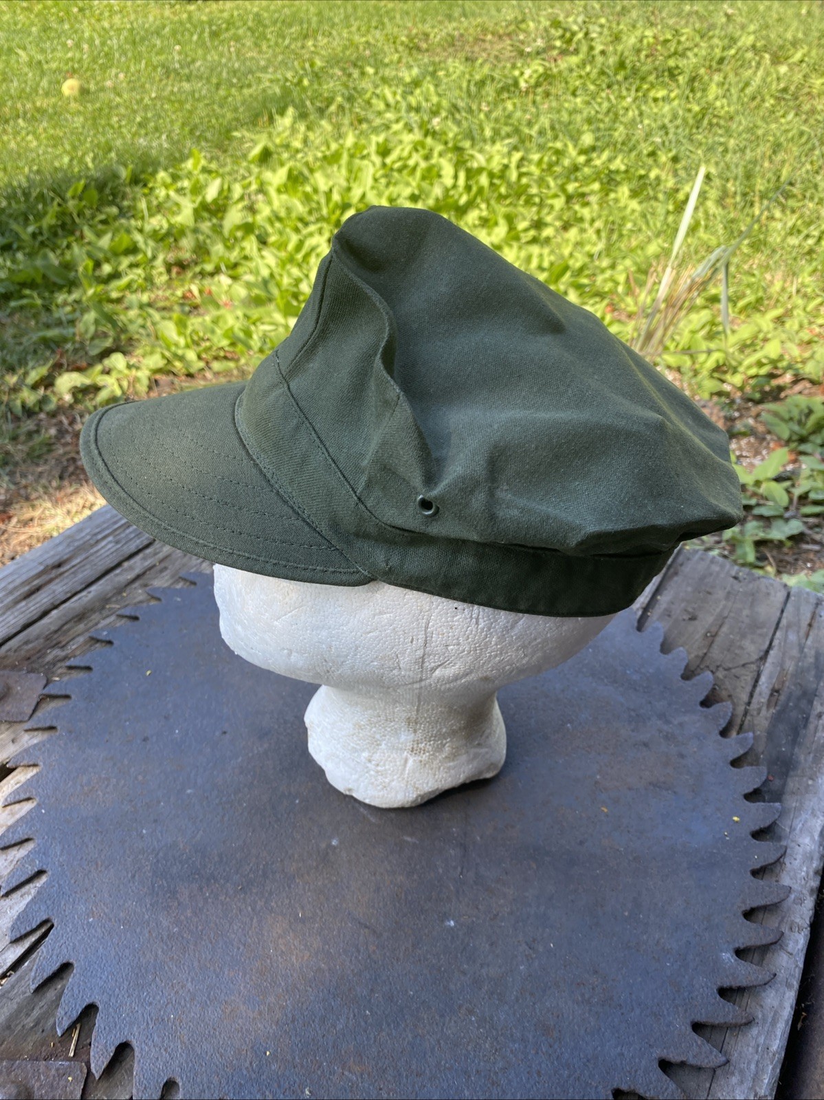 USMC OG-107 Cotton Utility Cap Hat Sateen small NEW