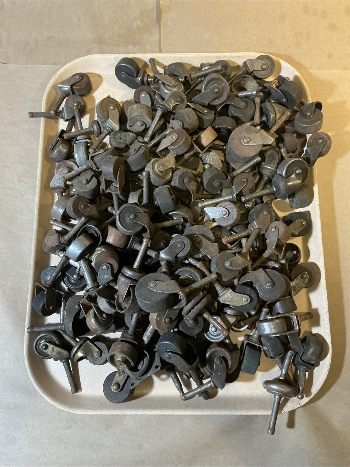 Group Of 130+ Wood/Metal Furniture Casters As Is INV-JDJ79