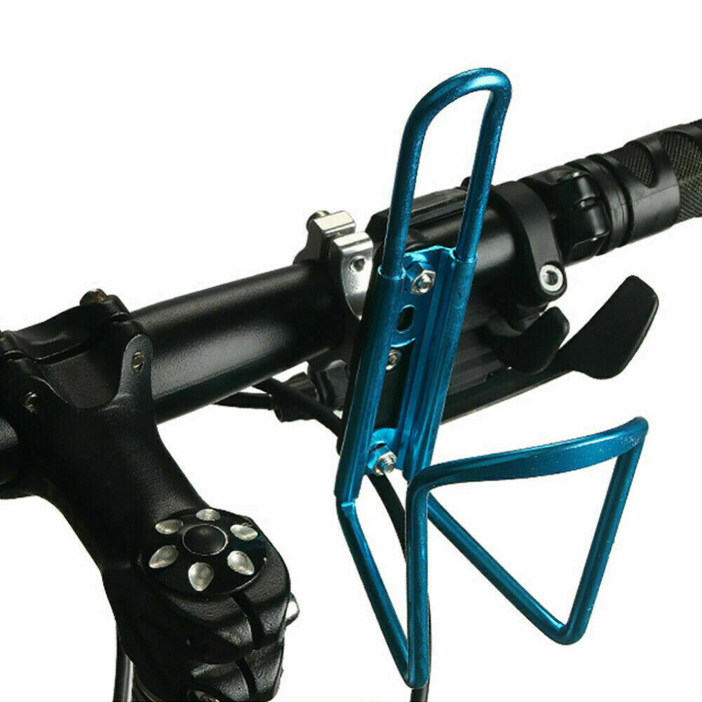 Bike Bicycle Water Bottle Cage Holder Clamp-Clip Handlebar Bracket Mount Adapter