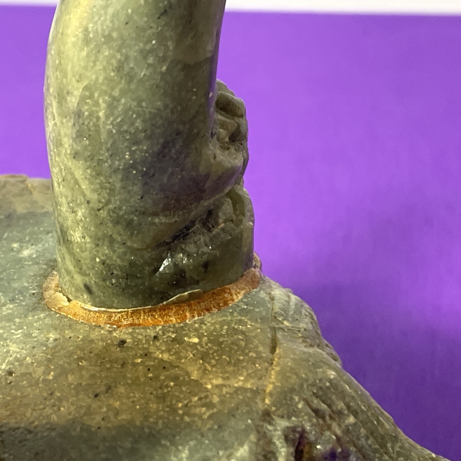 Chinese Stone TRIPOD Jar Lidded Dragon Lion Carved Two Piece Incense Burner