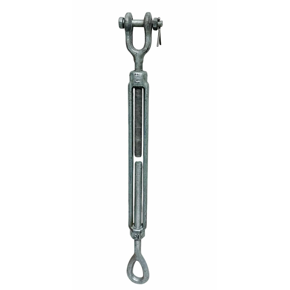 Hot Dip Galvanized Drop Forged JAW EYE Turnbuckle Pulley 1/2" x 9" , 2200 Lb-WLL