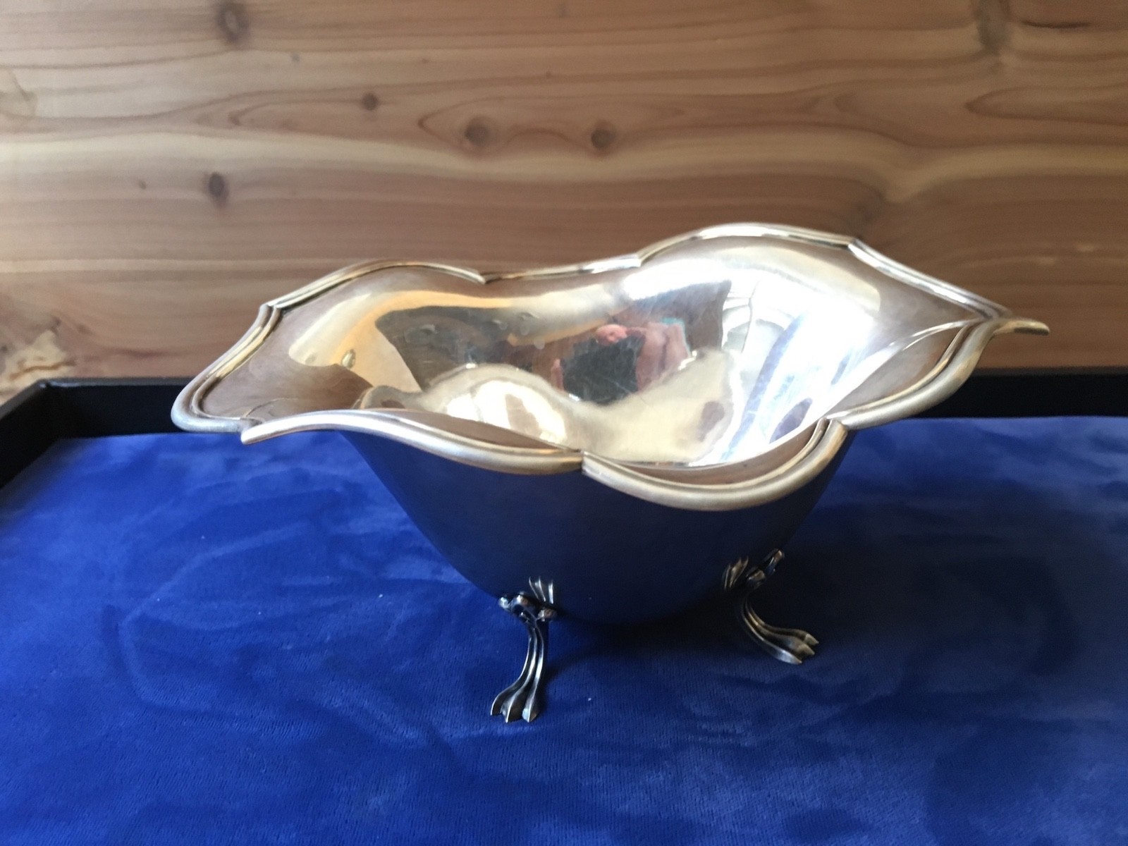 Antique / Vintage "Claw Footed" Sterling Silver Bowl Nut Dish, ASW=5.18 OUNCES