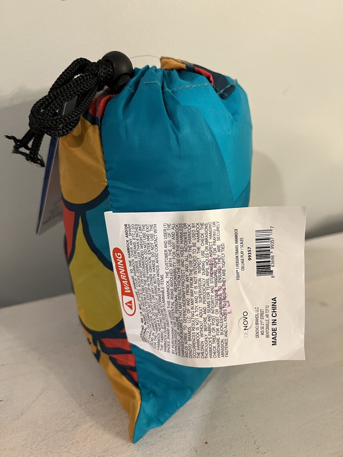 Travel Hammock Equip Lightweight Multicolor One Person Great For Camping NWT