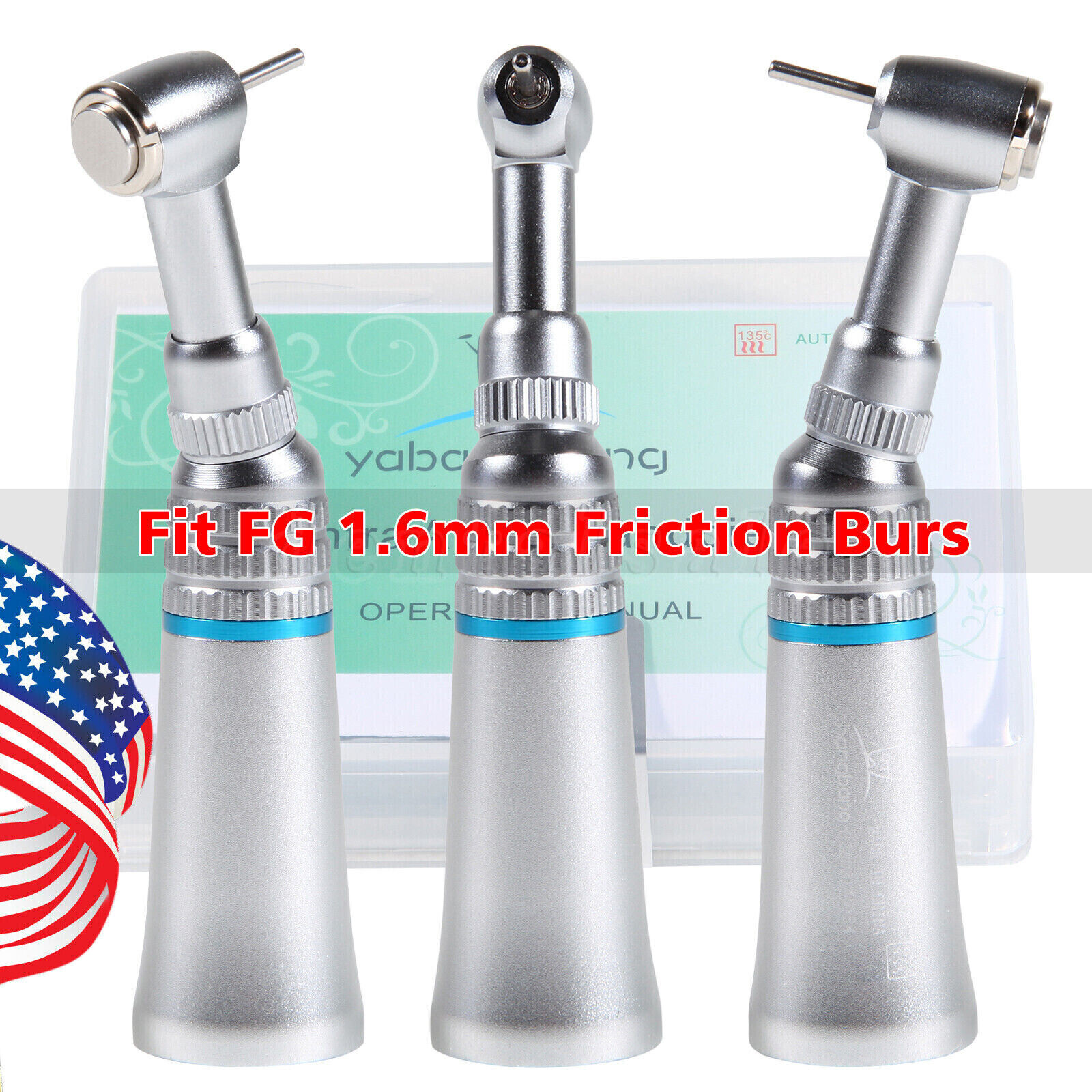 Dental Slow Speed Push Button Contra Angle Handpiece For NSK 1.6mm Friction Grip
