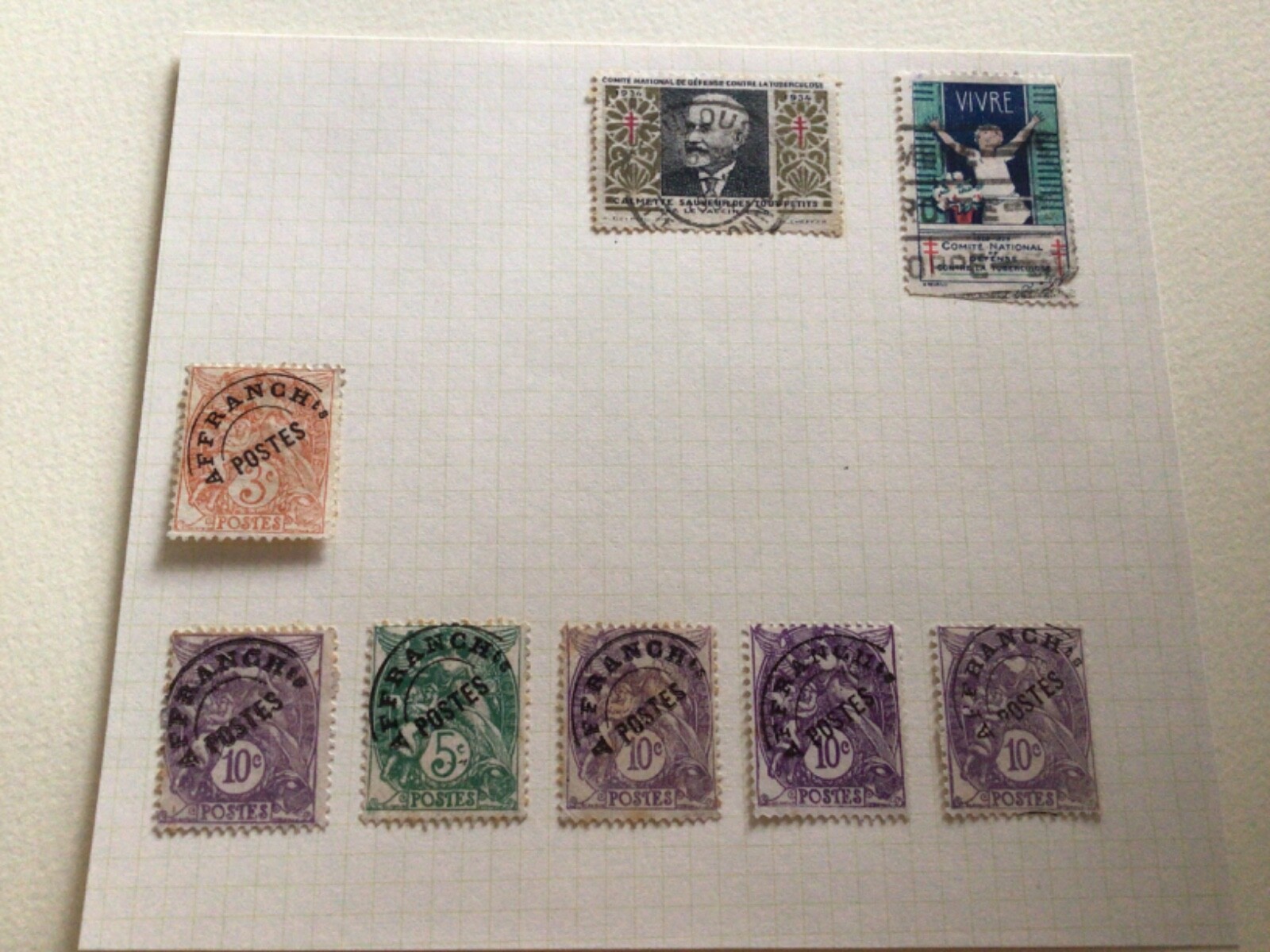 France pre cancel stamps collection on part pages A18947