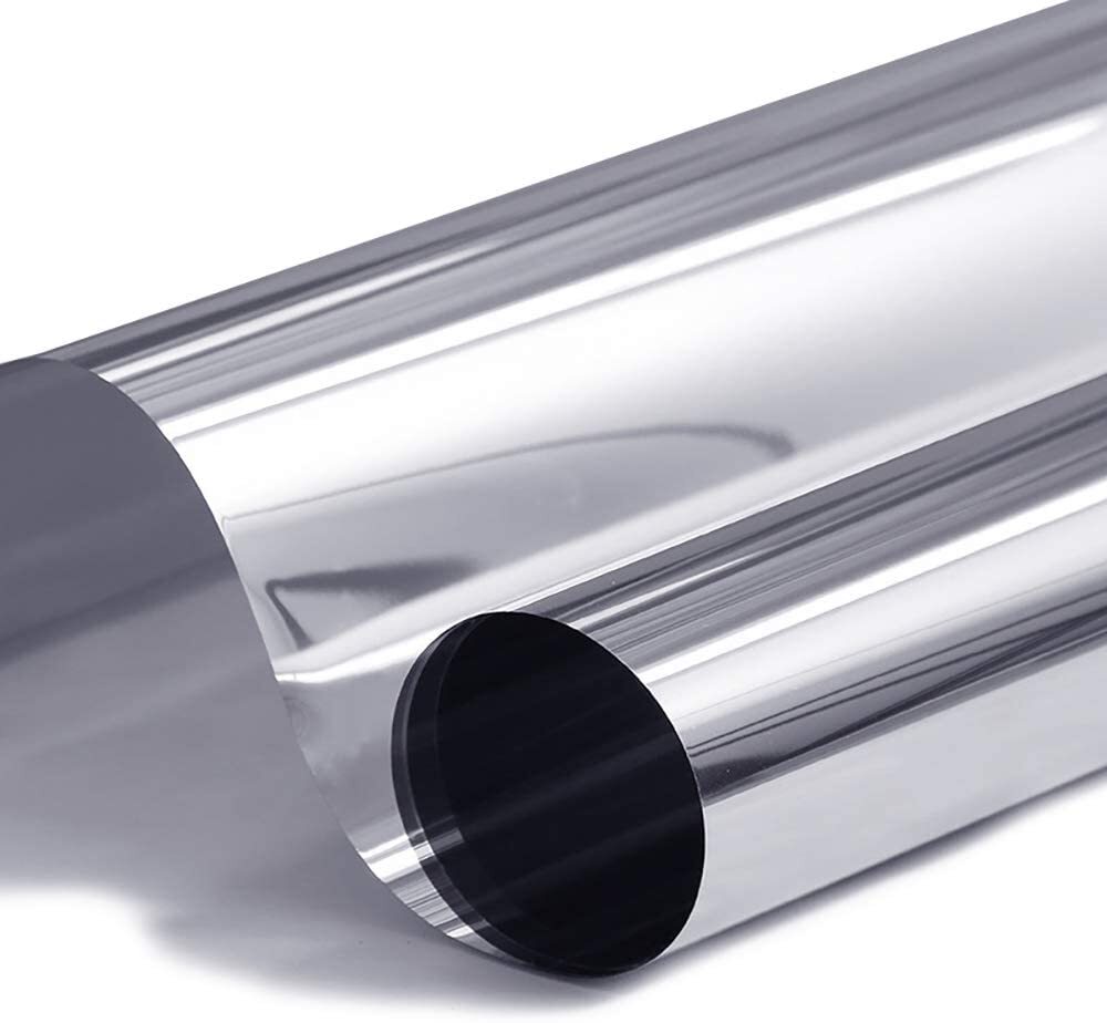 Intersolar® Silv05 Window Film One Way Mirror Silver 5 (Very Dark) Free shipping