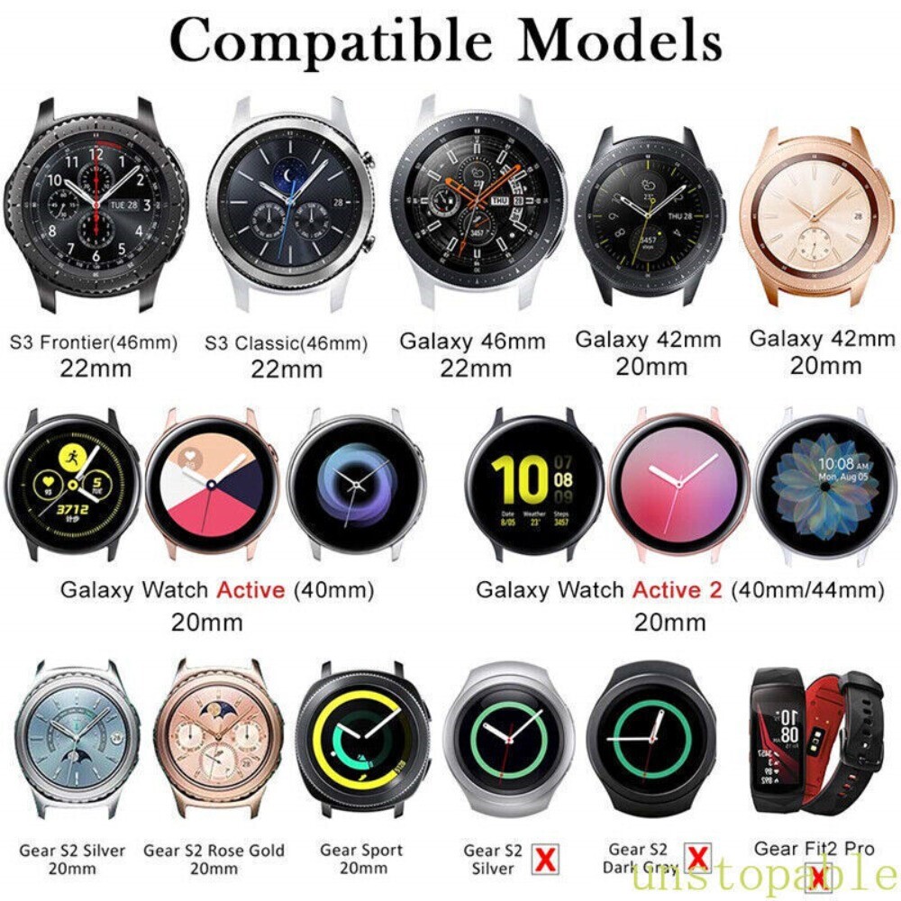 18/20/22/24mm Metal Watch Band Strap Replacement Stainless Steel Wrist Bracelet