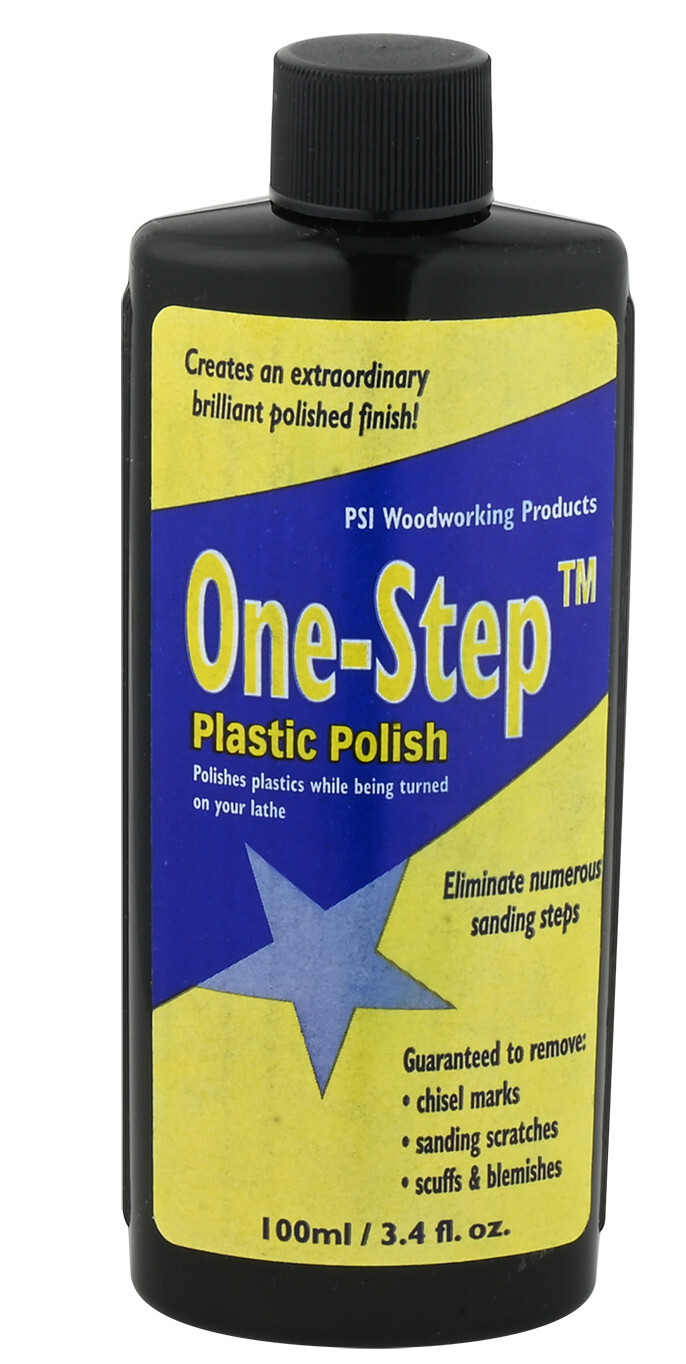 One-Step Plastic Polish 3.4 oz Lathe Woodturning Turning Acrylic CA Pen Finish
