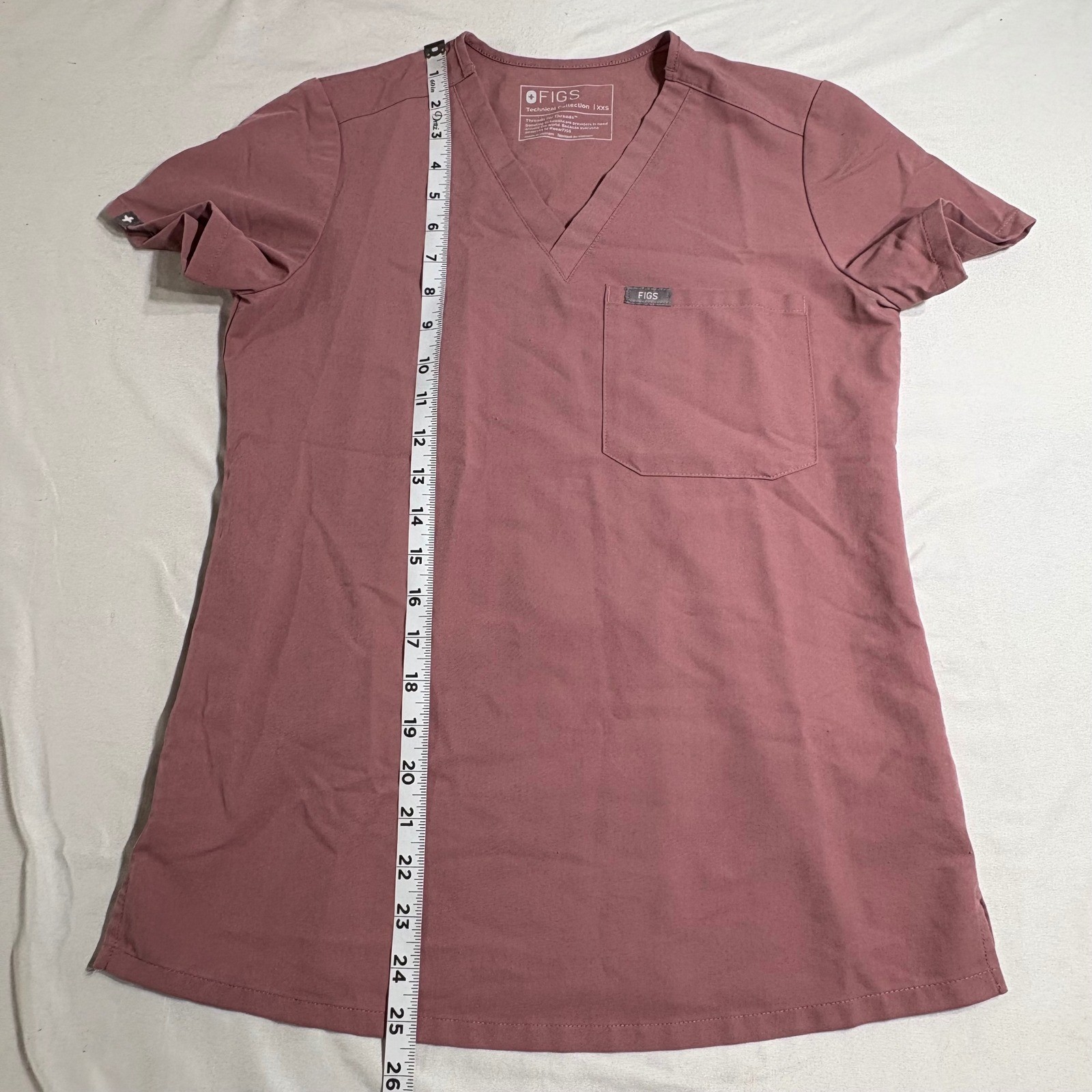 FIGS Scrub Set Women XXS Mauve Casma Top Zamora Jogger Pant Technical Collection