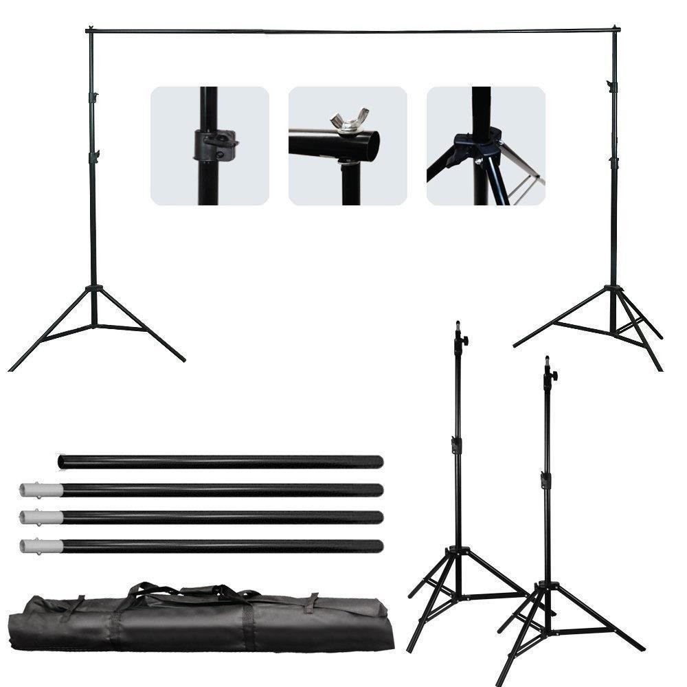 10FT Photography Photo Studio Backdrop Background Stand Frame Support Kit