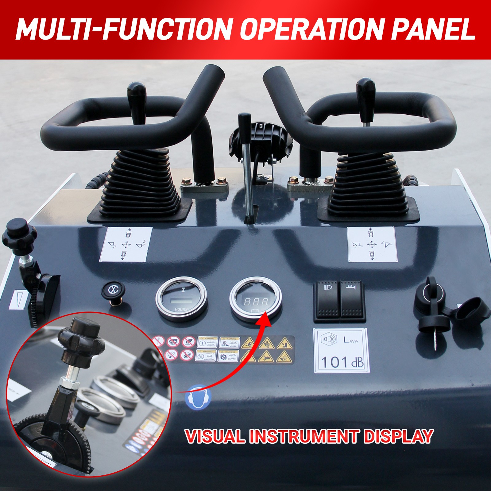 B&S Engine Mini Skid Steer Track Loader Crawler with 2 Attachments
