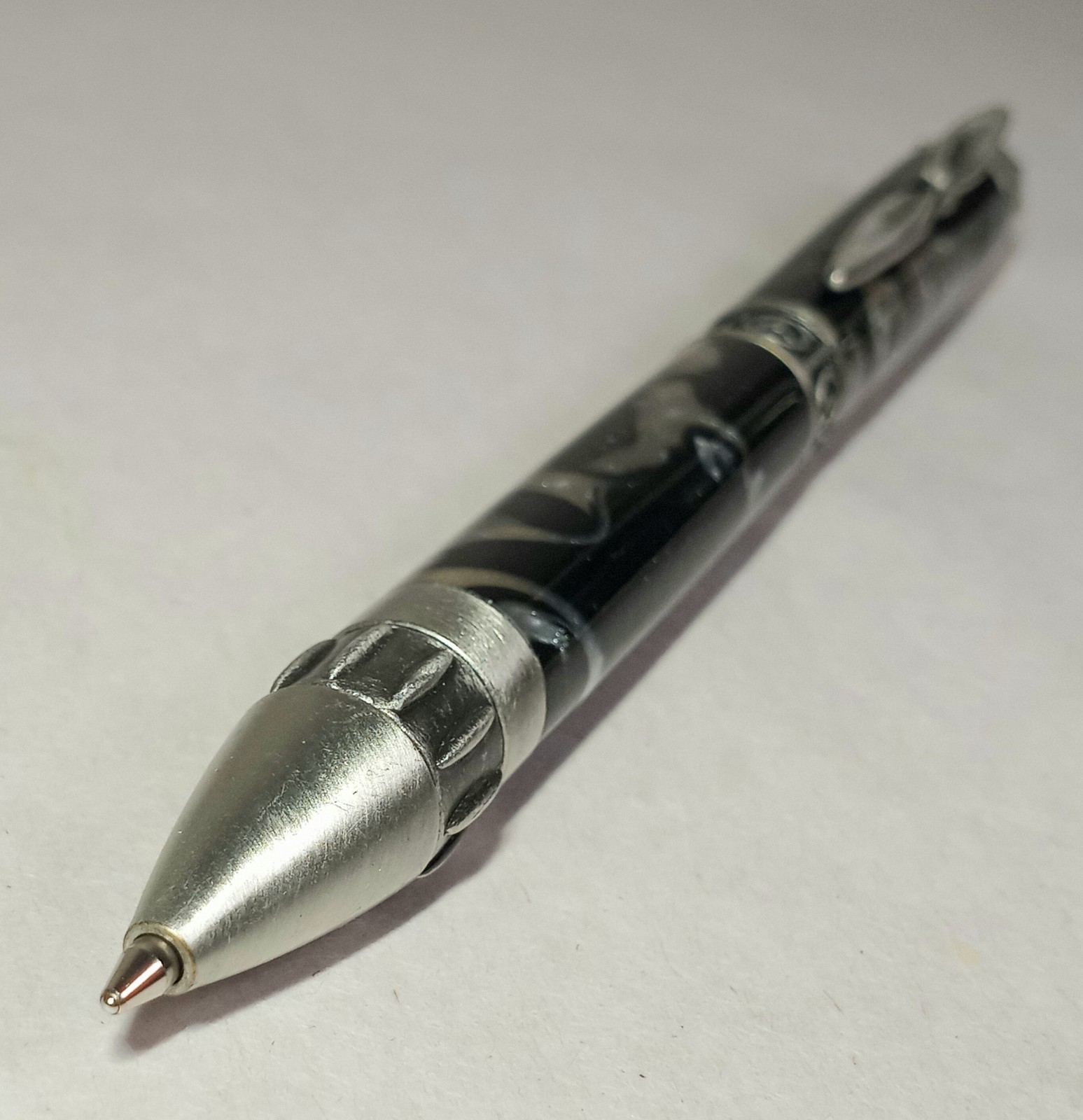 Aviation Airplane Propeller Twist Pen – Black Marble Granite Pilot Gift Pen READ