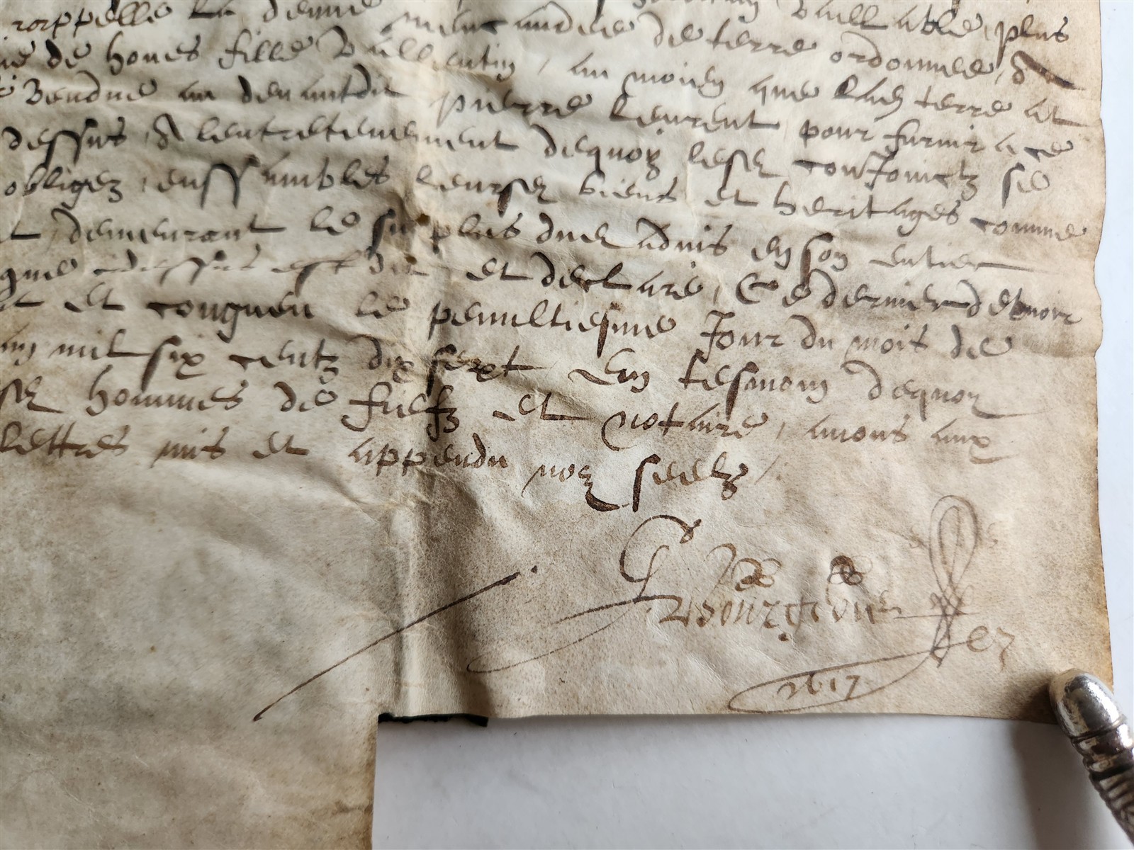 1617 MANUSCRIPT on VELLUM ANTIQUE LEGAL DOCUMENT in Spanish 24 pages