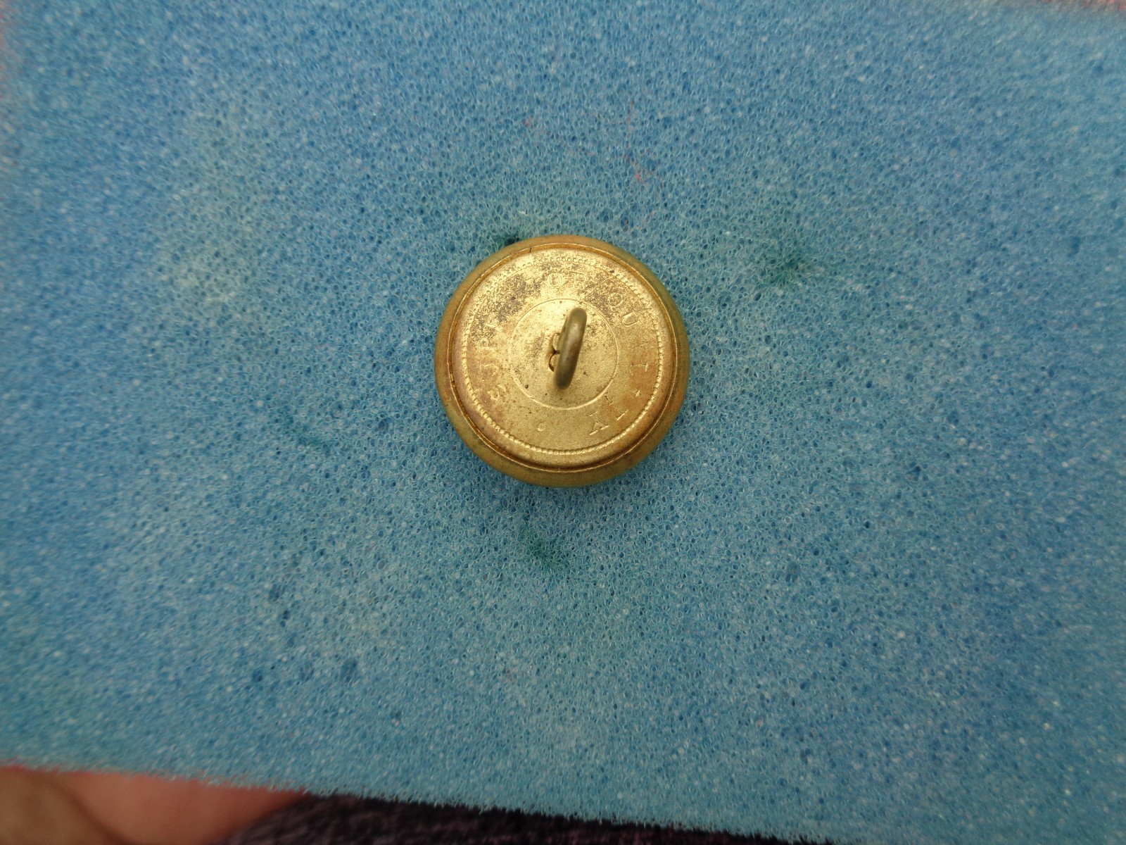 CIVIL WAR C.S.A. CONFEDERATE INFANTRY Large Coat SIZE COAT BUTTON NON DUG