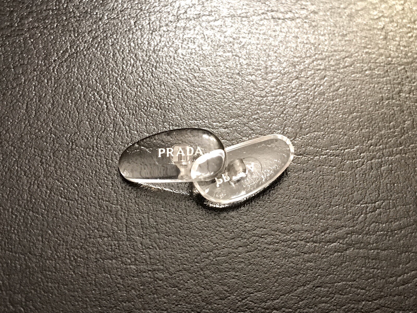 Replacement 15mm Nose Pads for PRADA Eyeglasses/Sunglasses W/ Screws Silver