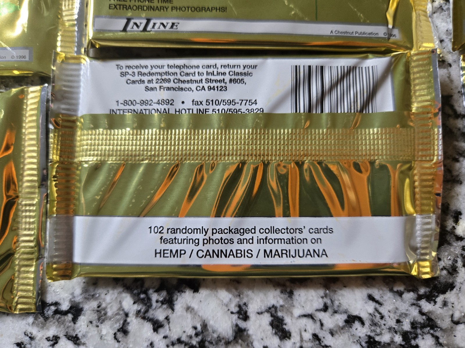 9 Packs RARE Inline Hemp Cards Series ll CANNABIS Factory Sealed 1996 Marijuana