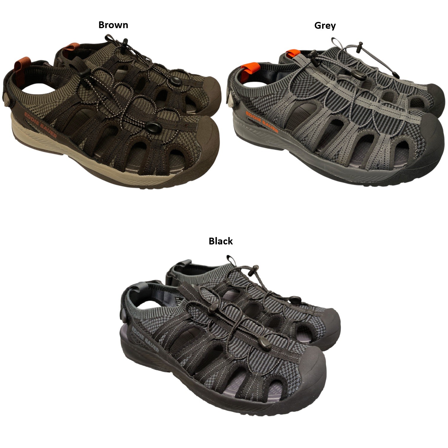 Eddie Bauer Men's Lightweight & Bungee Laced Cedar Water Sandal