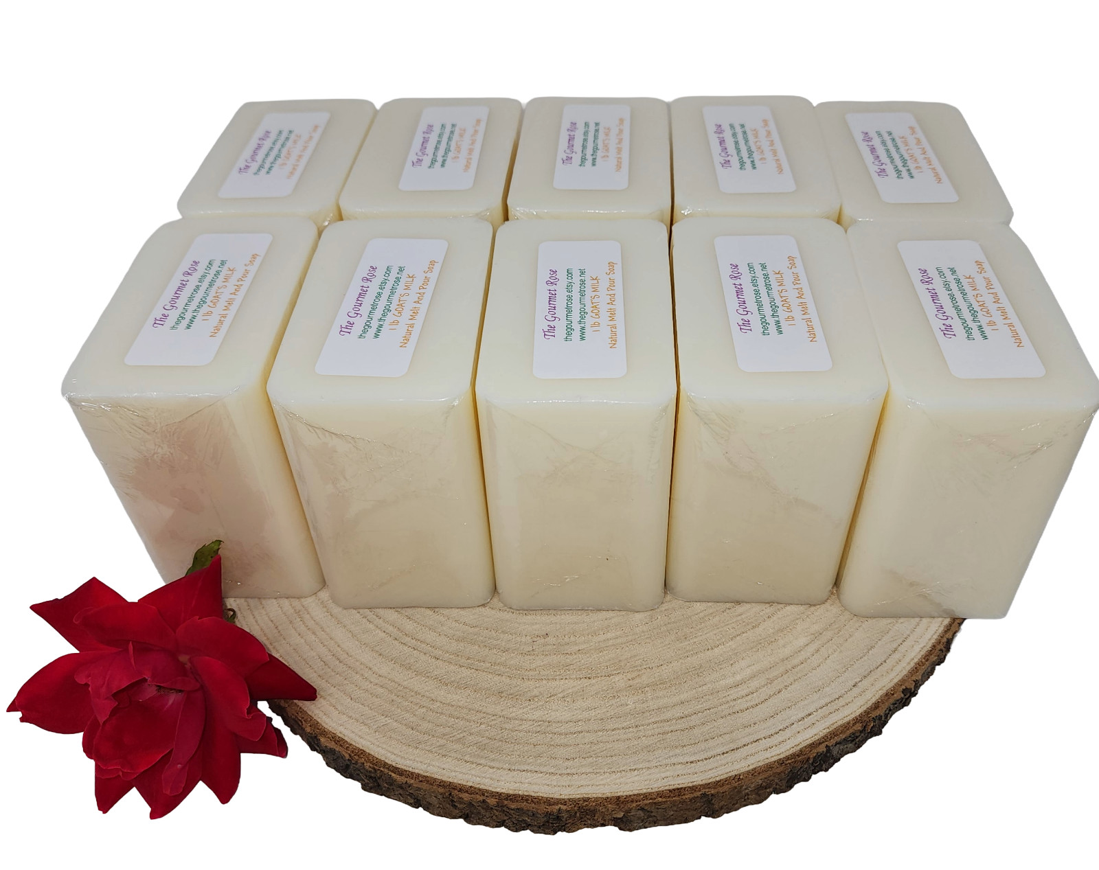 10 lb GOAT MILK MELT AND POUR SOAP Premade Goats Base All Natural Bulk Wholesale