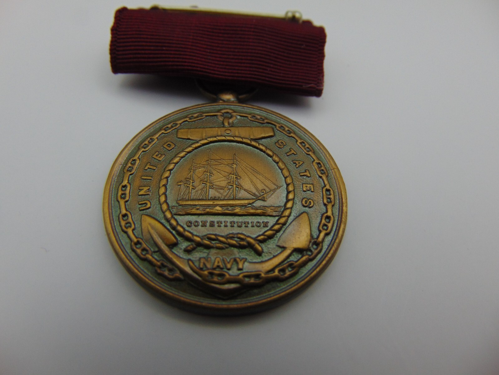 U.S. Navy Constitution Fidelity Zeal Obedience Medal Military no Date or Name