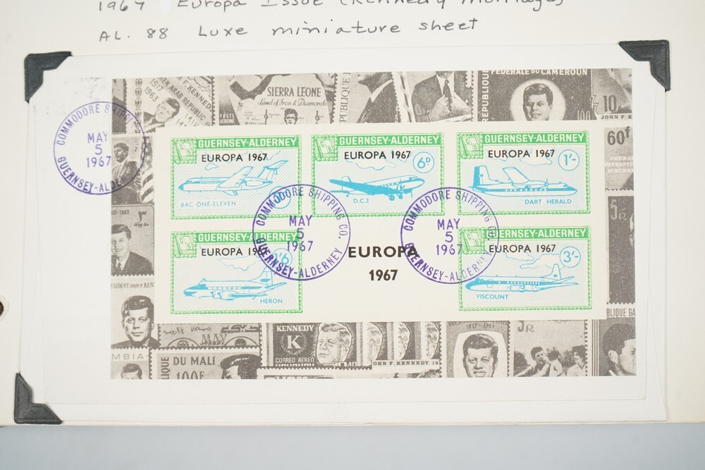 BRITISH ISLES SPECIALIZED 1960s JFK CINDERELLAS 250+ STAMPS & 50+ COVERS