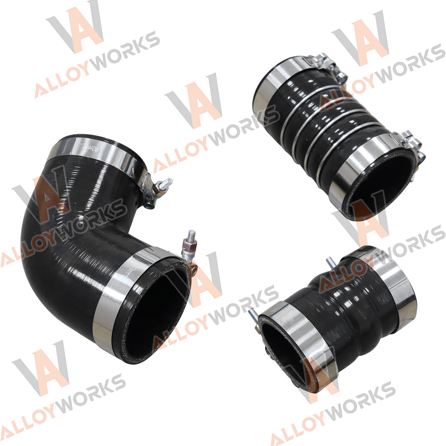 Silicone Hose Kit w/Stainless Clamps For 06-10 08 GM 6.6L LBZ LMM Duramax Diesel