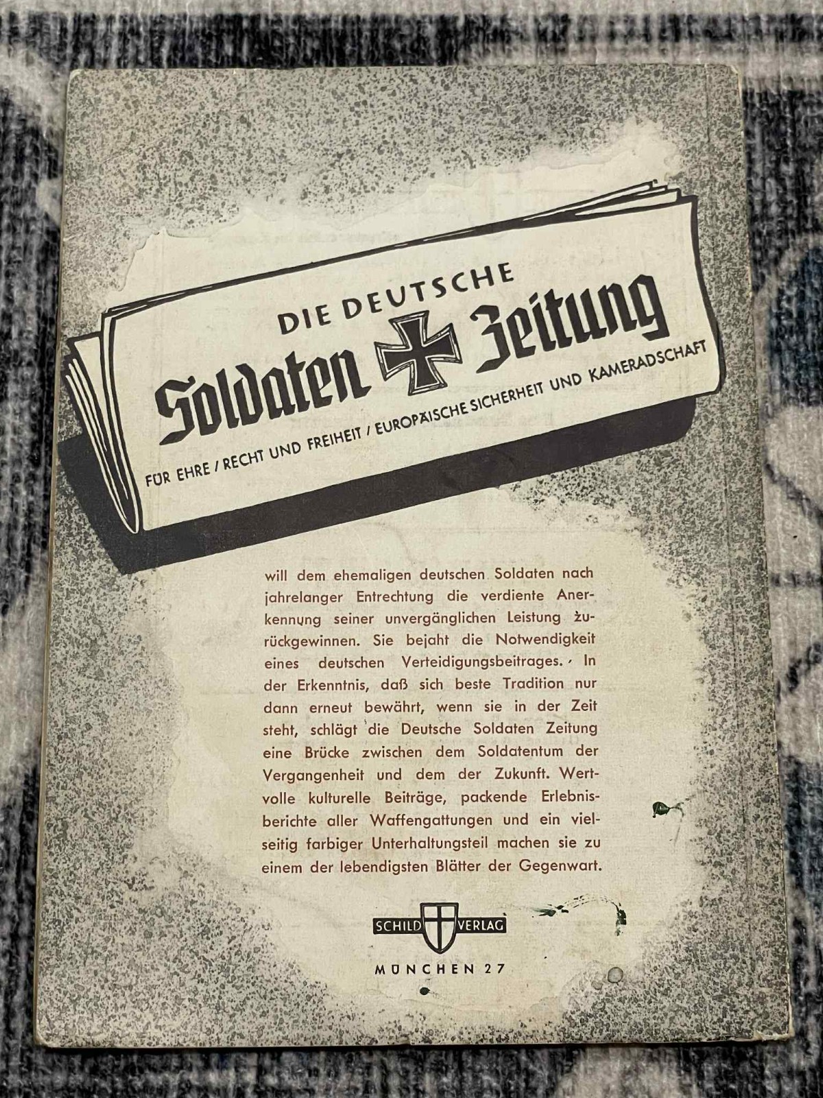 1955 Post WW2 WWII German Book Fur Tapferkeit und Verdienst Medals Awards Guide