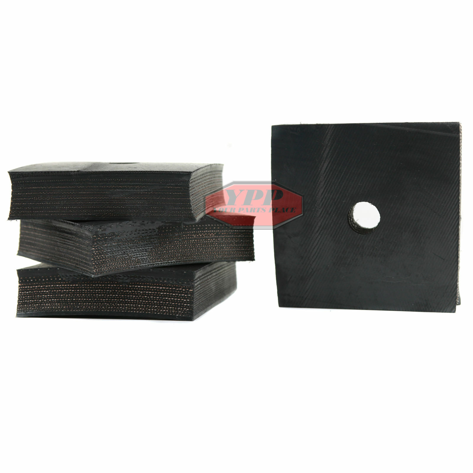 4 Anti Vibration Pad Air Compressor 3x3x1 Isolation 3" Heavy Duty Rubber USA