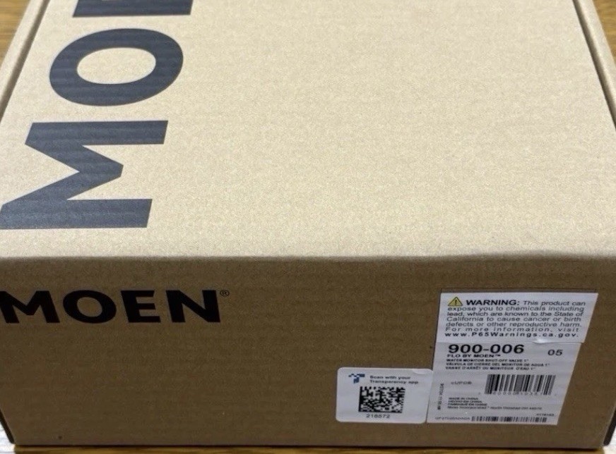 MOEN 900-006 Flo Smart WiFi Water Monitor for 1" Pipe New