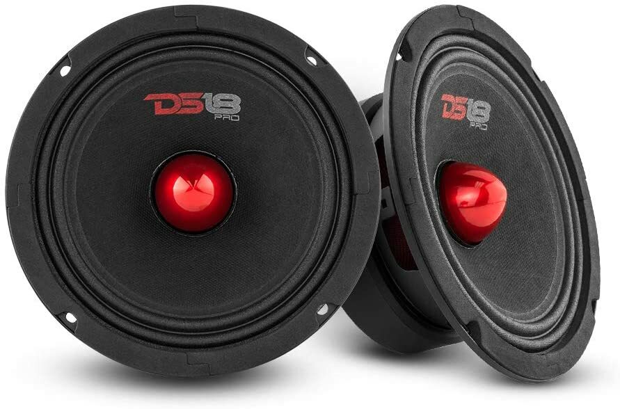 DS18 PRO-GM6.4B 6.5" Car Audio Speaker with Bullet 480W Max 4 Ohms - 2 Speakers