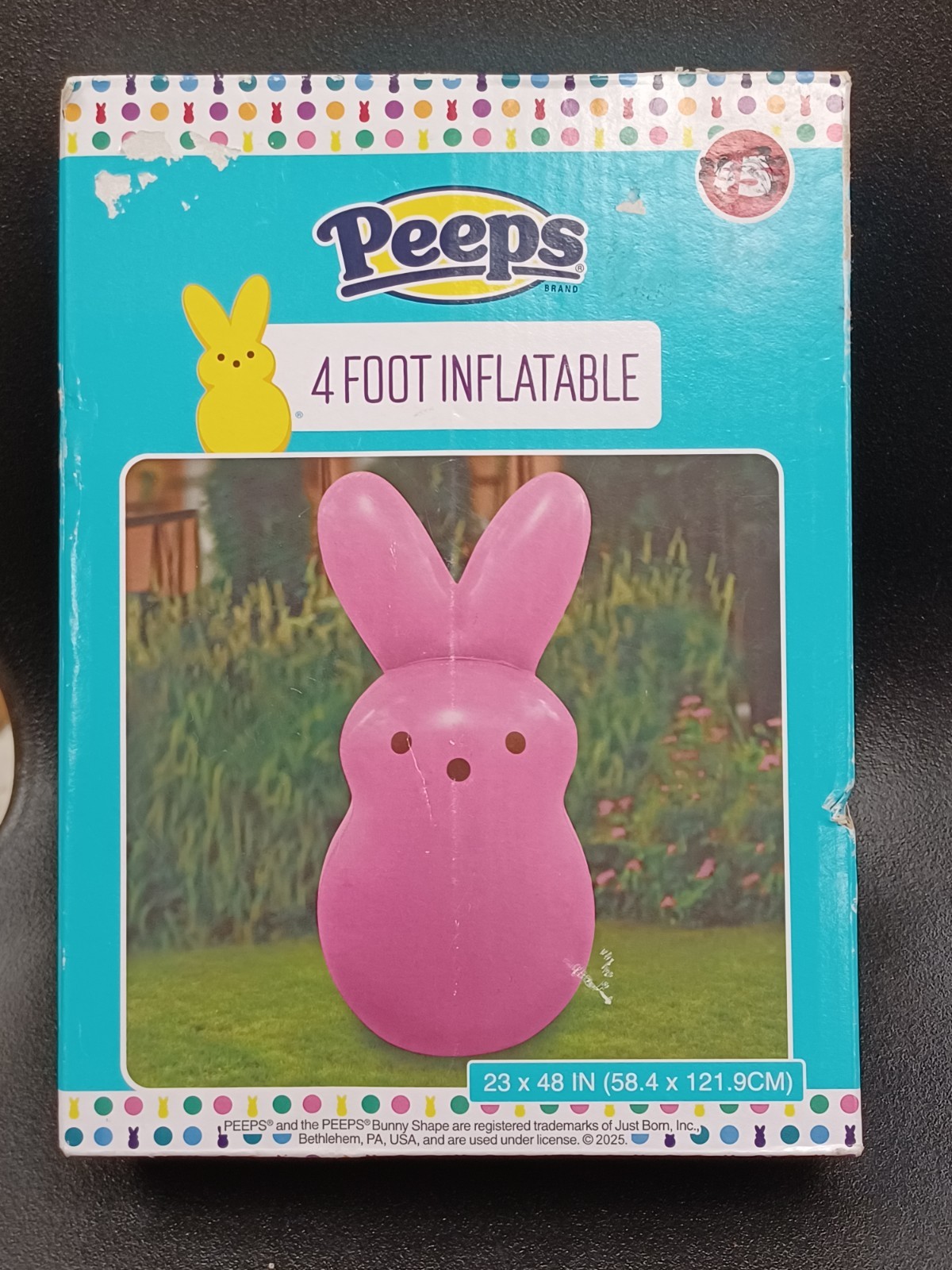 Peeps 4 Foot Tall Inflatable Pink Bunny NEW
