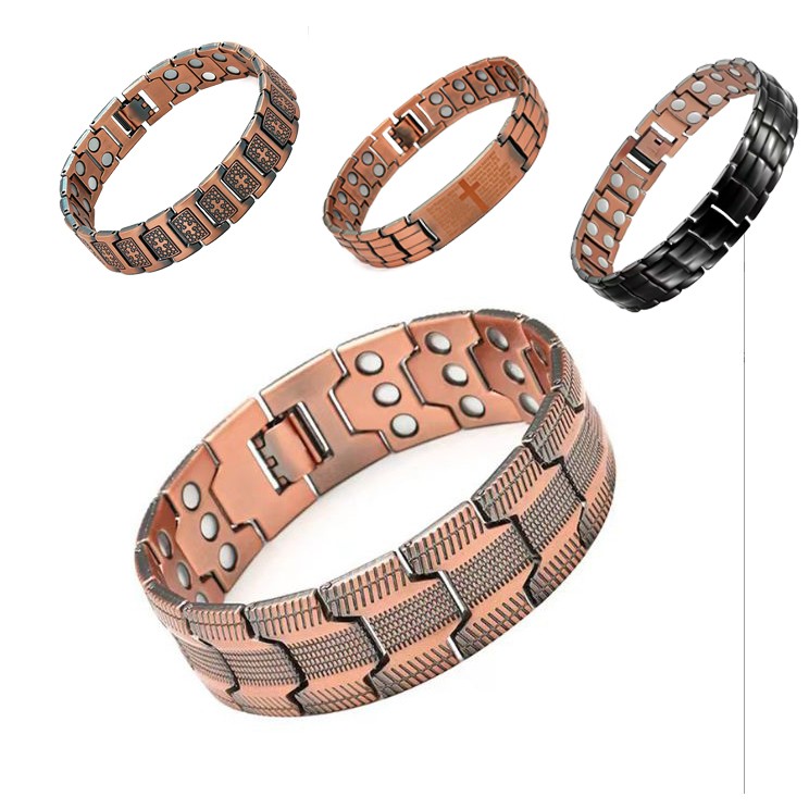 99% Pure Copper Magnetic Bracelet  Arthritis Relief Adjustable w/ Tool & Box