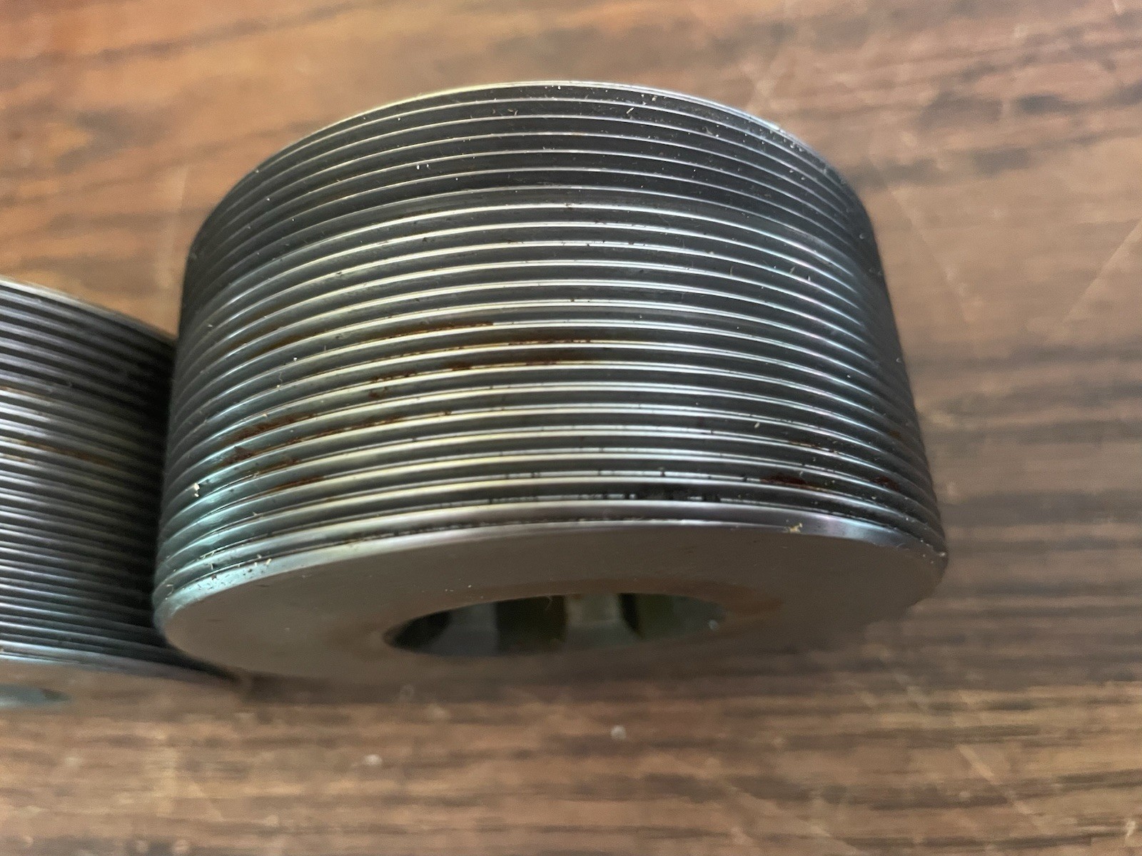 Set 3 Sterling Round Thread Rolling Dies 12733-1 D-2 A-5 7/8-14 UNR 3B13-4 Indus