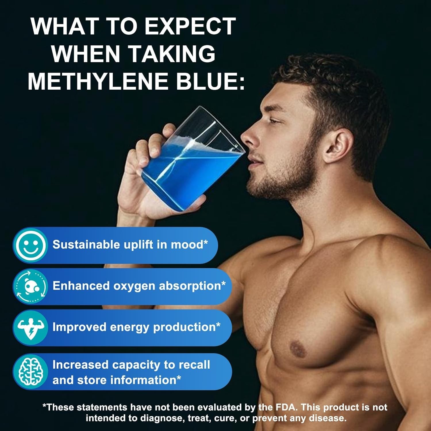 Methylane Blue 1% 60mL USP Pharmaceutical Grade 99.99% - Ultra Pure Made in USA